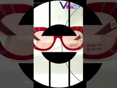 AS104 Określenie oczu kwadratowe Okulary przeciwsłoneczne z ramki acetatowej dla kobiet 100% ochrona UV