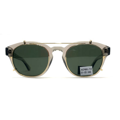 ACP001 Stylowe okulary słoneczne z ramki octanowej 146 mm Świątynia 100% Ochrona UV