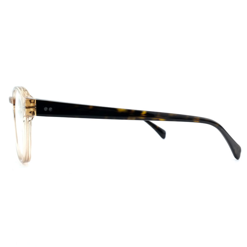FP2616 Trendy Acetate Optical Frame Unisex Full Rim Okrągły Kolor dostosowany