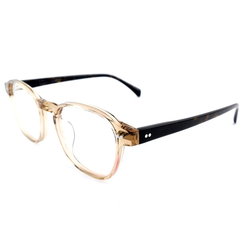 FP2616 Trendy Acetate Optical Frame Unisex Full Rim Okrągły Kolor dostosowany