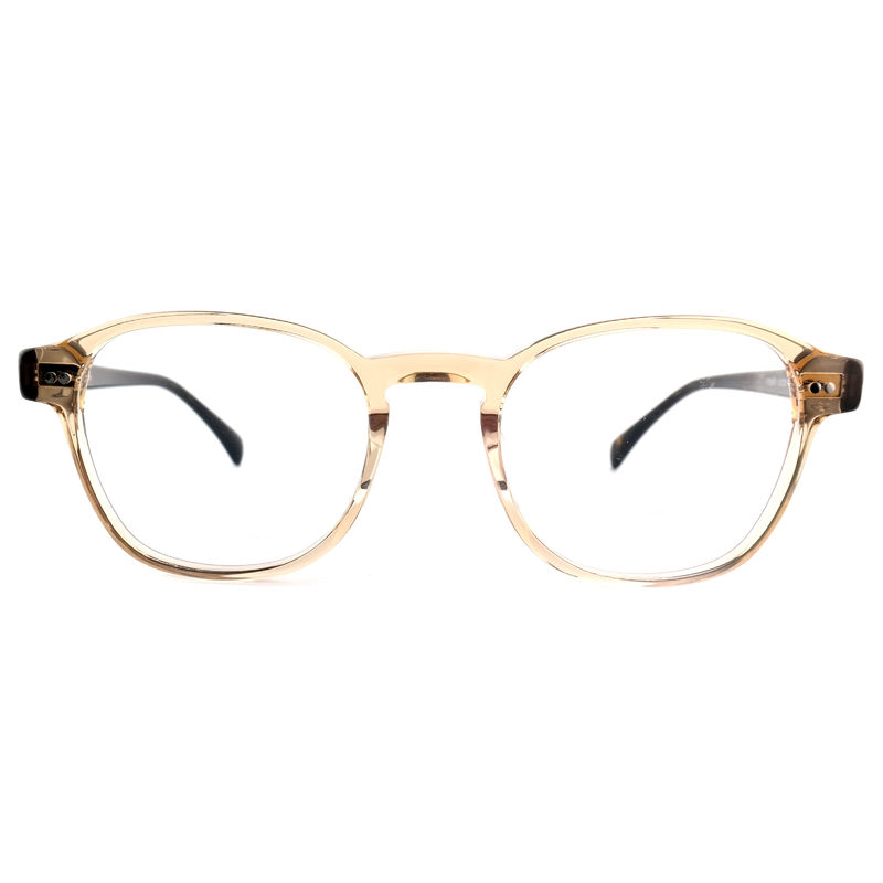 FP2616 Trendy Acetate Optical Frame Unisex Full Rim Okrągły Kolor dostosowany