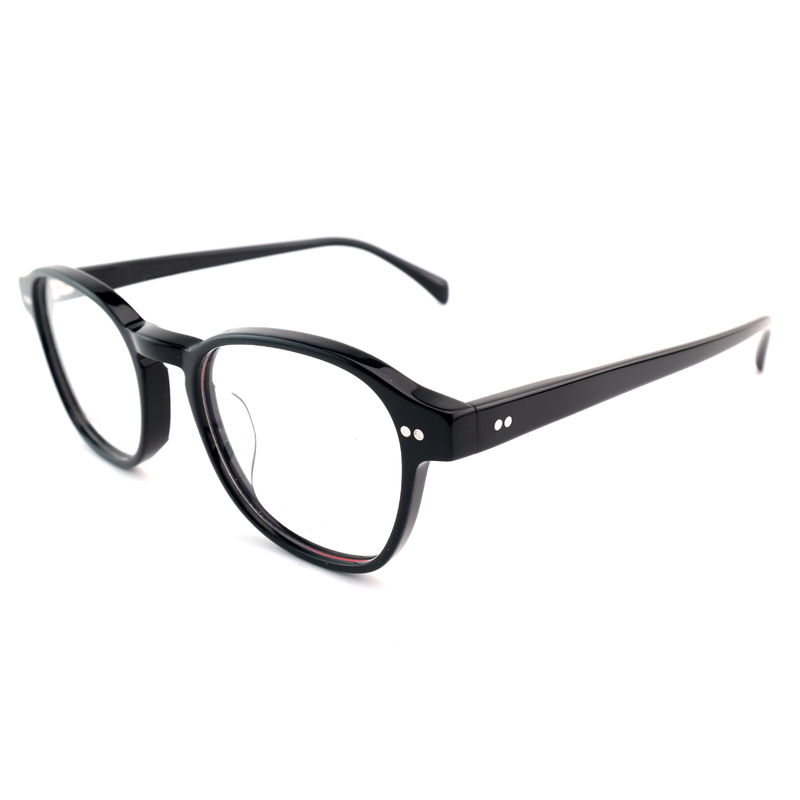 FP2616 Trendy Acetate Optical Frame Unisex Full Rim Okrągły Kolor dostosowany