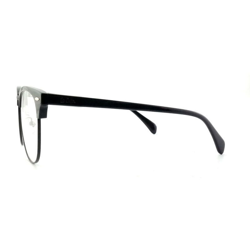 FP2648 Klasyczne okulary metalowe z octanu