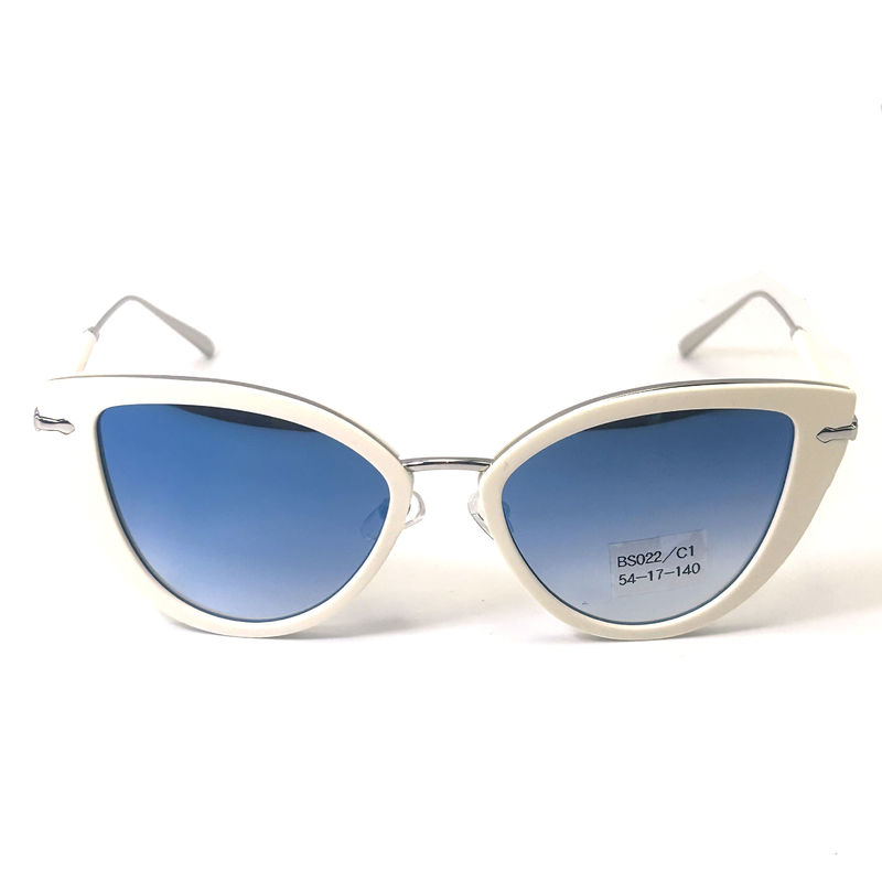 Premium Acetate Metal Okulary słoneczne Moda Okulary słoneczne Motyl Oko-model BS022,OEM & ODM