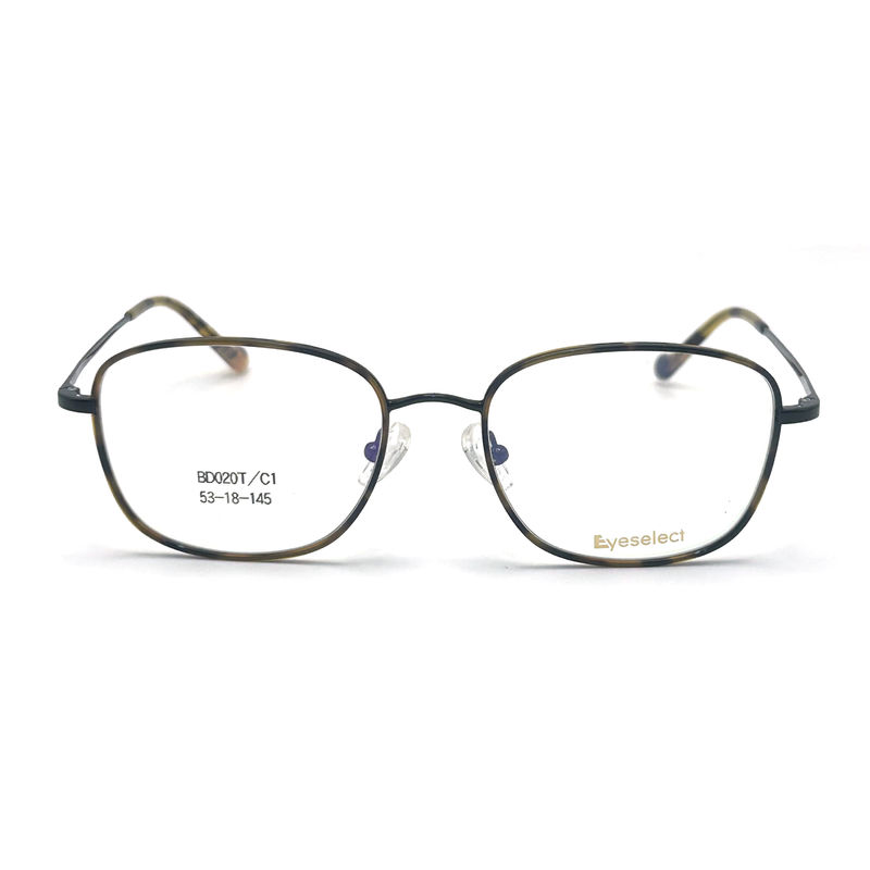 BD020T Vintage Style kwadratowe metalowe ramy z octanu dla wyrafinowanego wyglądu