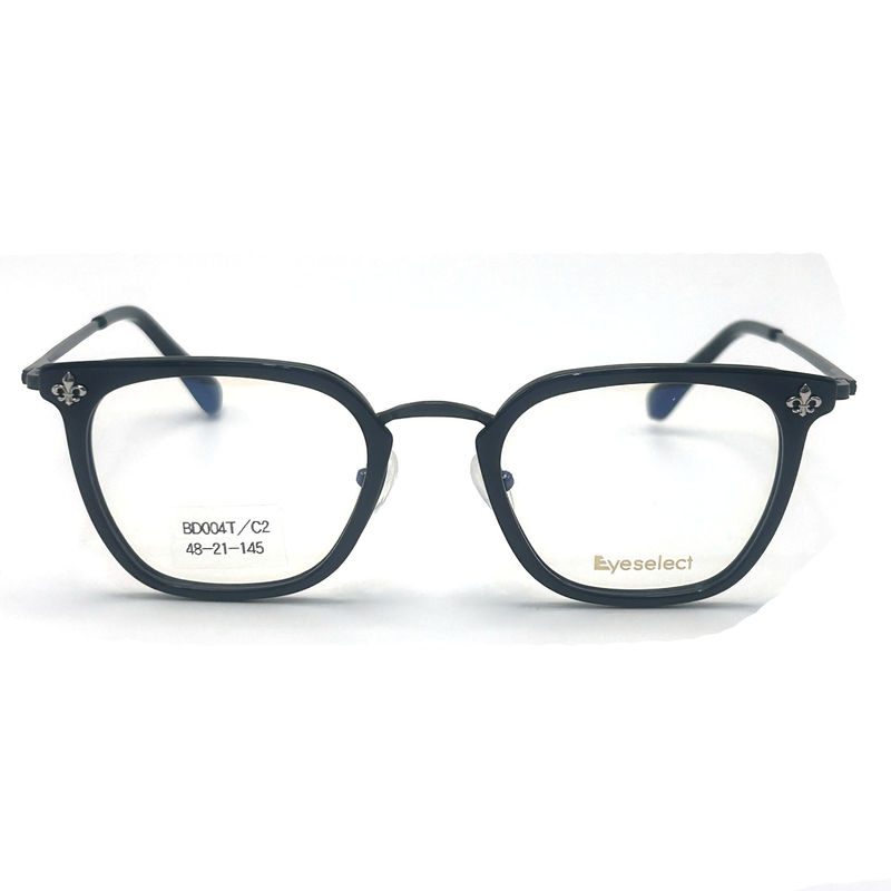BD004T Styl vintage ramy metalowe z octanu dla mężczyzn - modne okulary