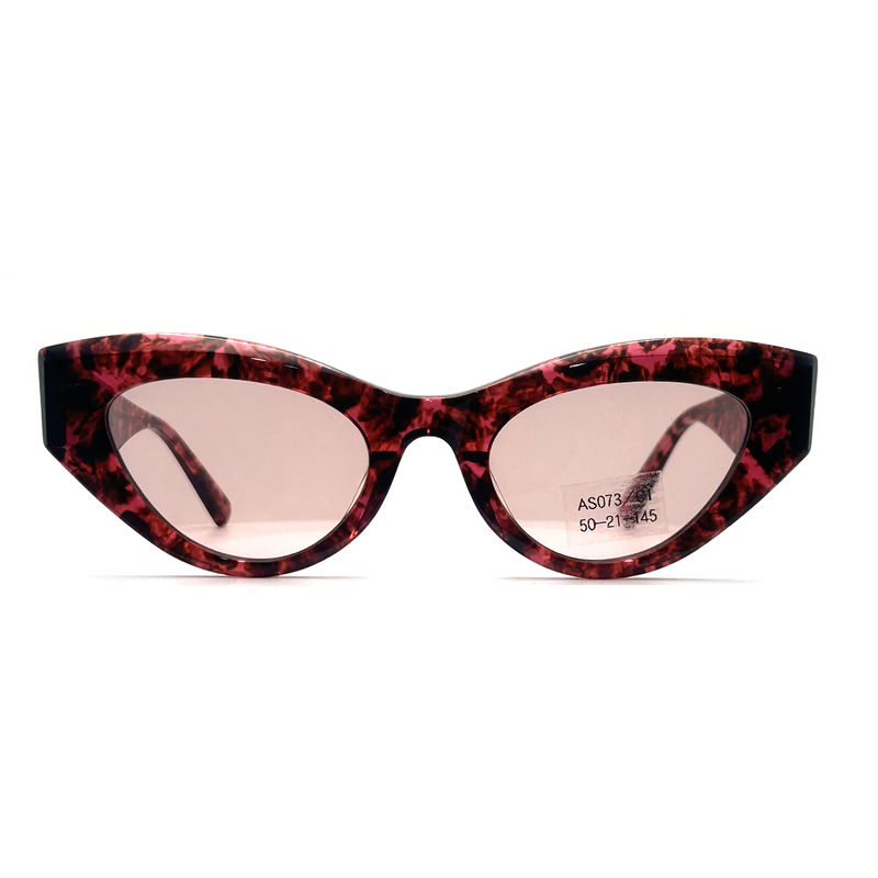 AS073 Okulary przeciwsłoneczne z ramy octanowej dla kobiet z materiałem soczewki CR 39 i eleganckim stylem
