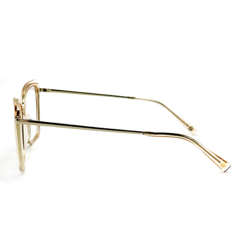 BD137M Vintage Square Women Acetate Metal Glasses Kolor dostosowany