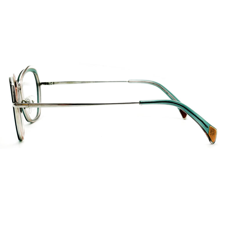 BD136M Zamówione okulary vintage kwadratowe Okna metalowe acetatu dla kobiet