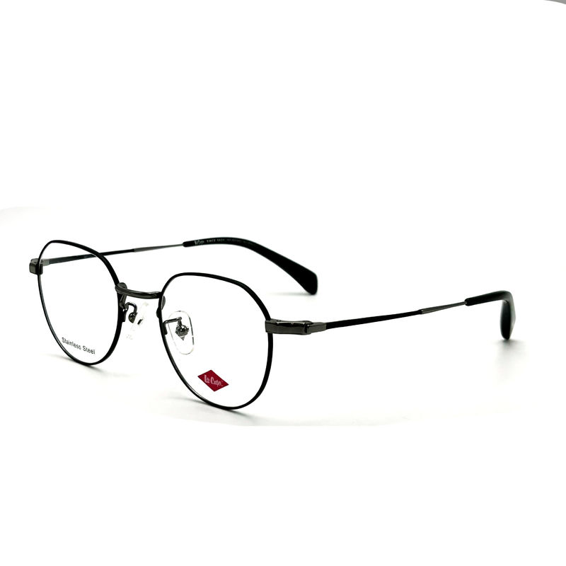 FM3222 Kwadrat Unisex Optyczna ramka metalowa ze stali nierdzewnej Rozmiar 46-21-142