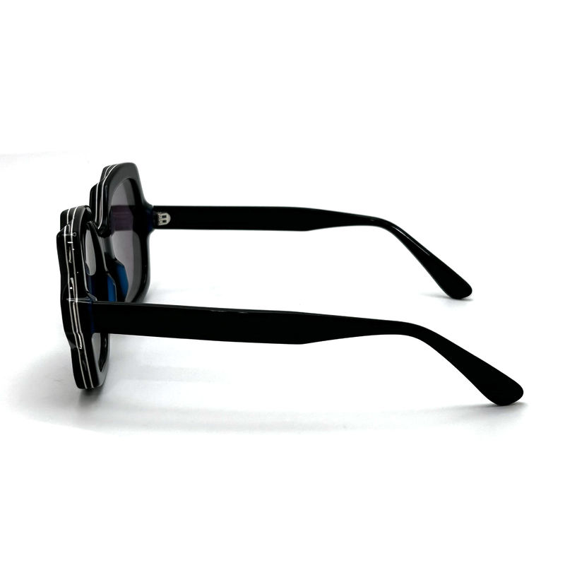 Okulary przeciwsłoneczne z ramki octanowej o nowoczesnym stylu ̇model AS122 - CR 39 100% ochrona UV, fabryka ODM/OEM