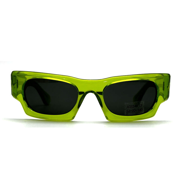 Klasyczne okulary słoneczne z układem acetatowym unisex z ochroną UV i CR 39 Model soczewki AS124, okulary słoneczne na zamówienie Fabryka C