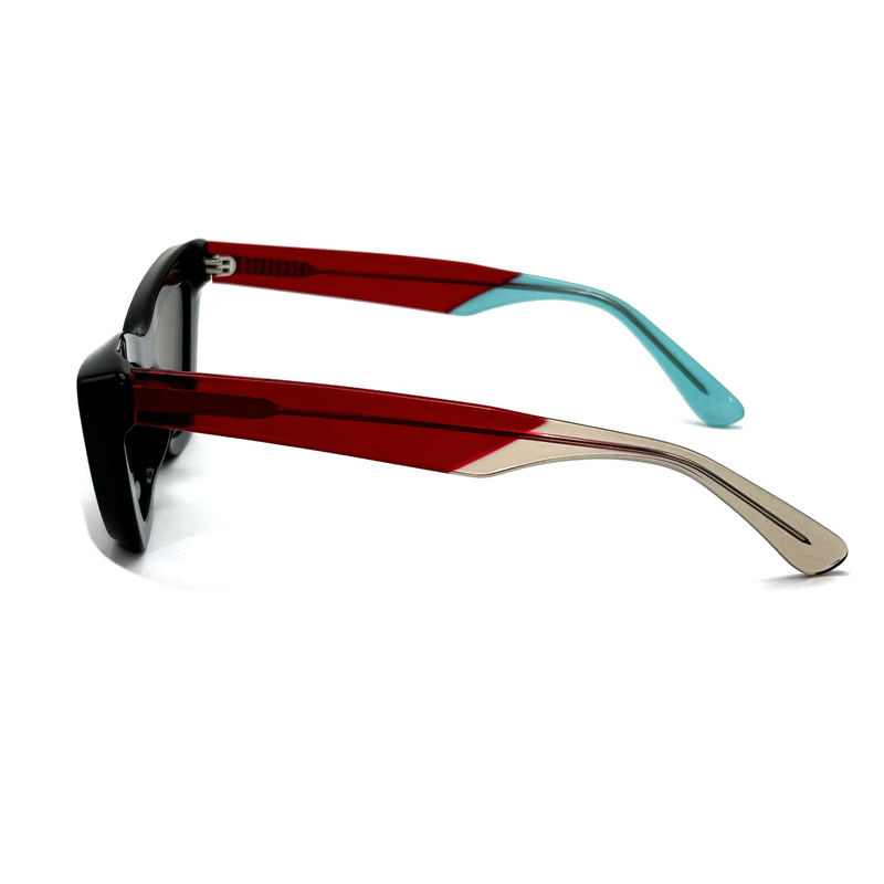 Arkusz acetylowy kształt oczu motyla ramka acetylowa okulary przeciwsłoneczne model AS076,stosowane / OEM Fabryka okularów przeciwsłonecznych
