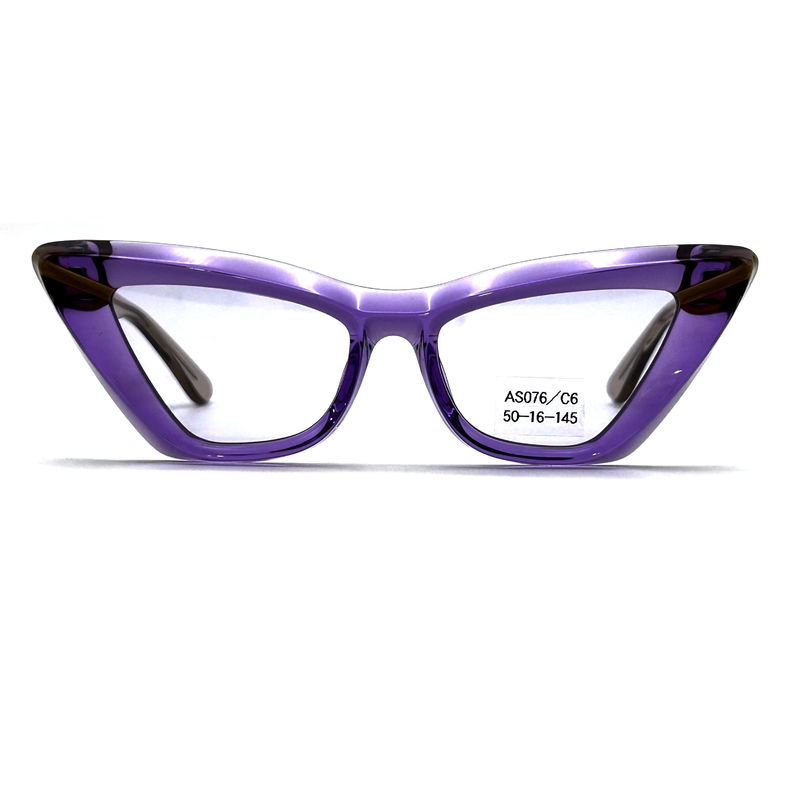 Arkusz acetylowy kształt oczu motyla ramka acetylowa okulary przeciwsłoneczne model AS076,stosowane / OEM Fabryka okularów przeciwsłonecznych